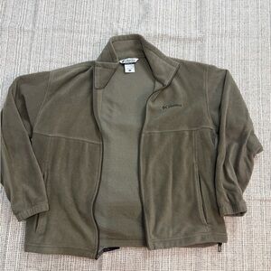 Columbia Sage Green Full-Zip Fleece